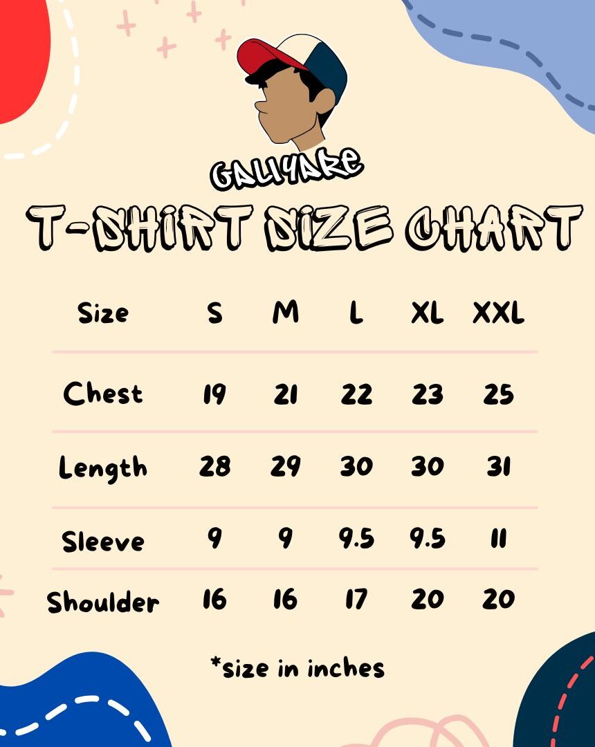 Galiyare Size Chart