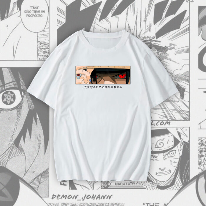 Silent Sacrifice oversize tee Itachi graphic t-shirt Galiyare Pakistani streetwear anime sacrifice love peace unseen impact