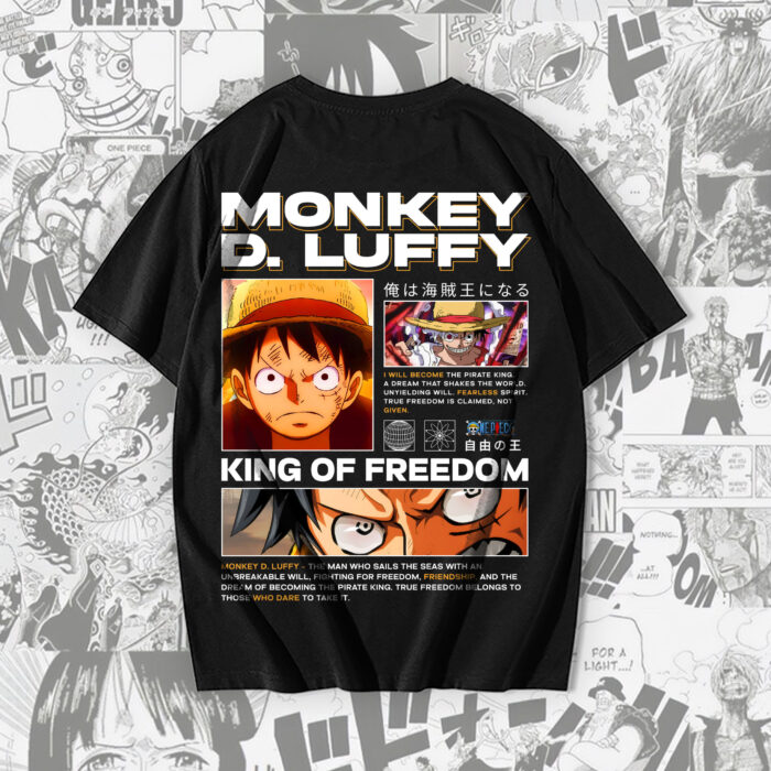 anime oversize graphic t-shirt pakistani streetwear luffy onepiece