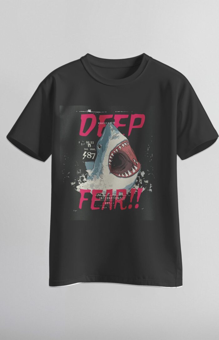 Deep Fear Graphic T-Shirt – Shark Attack Streetwear