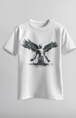 Man with Wings Emerging from Water Boy – Artistic Streetwear T-Shirt