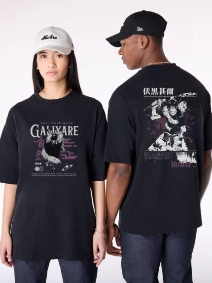 Toji Fushiguro shirt Oversize anime shirt Streetwear anime tee Galiyare clothing Jujutsu Kaisen streetwear Front and back anime shirt